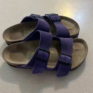 Birkenstock purple sandals